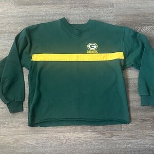 Vintage Green Bay Packers Green and Yellow Crew Sweatshirt